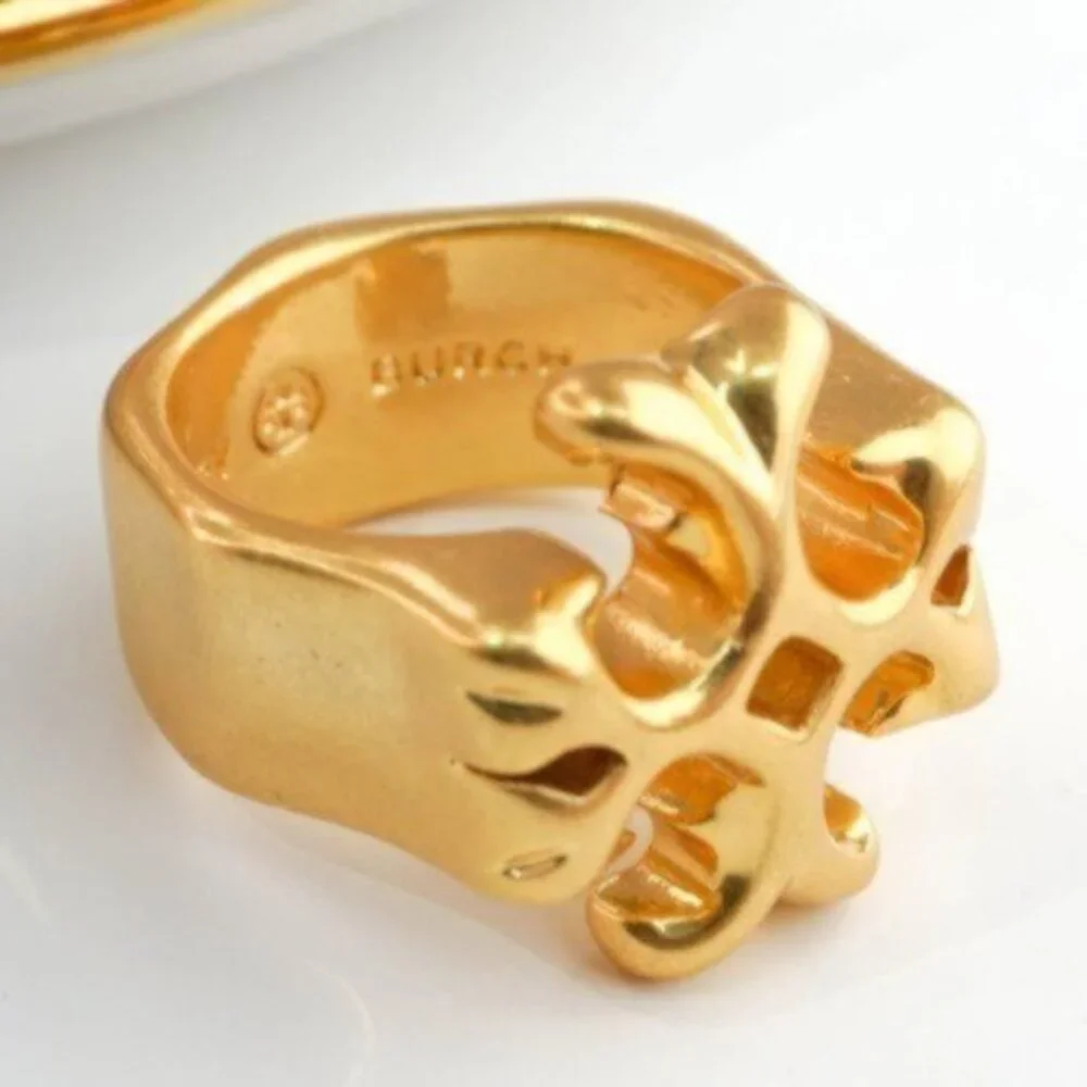 Tory Burch Roxanne Logo Ring in Tory Gold (NEW) - Picture 4 of 9